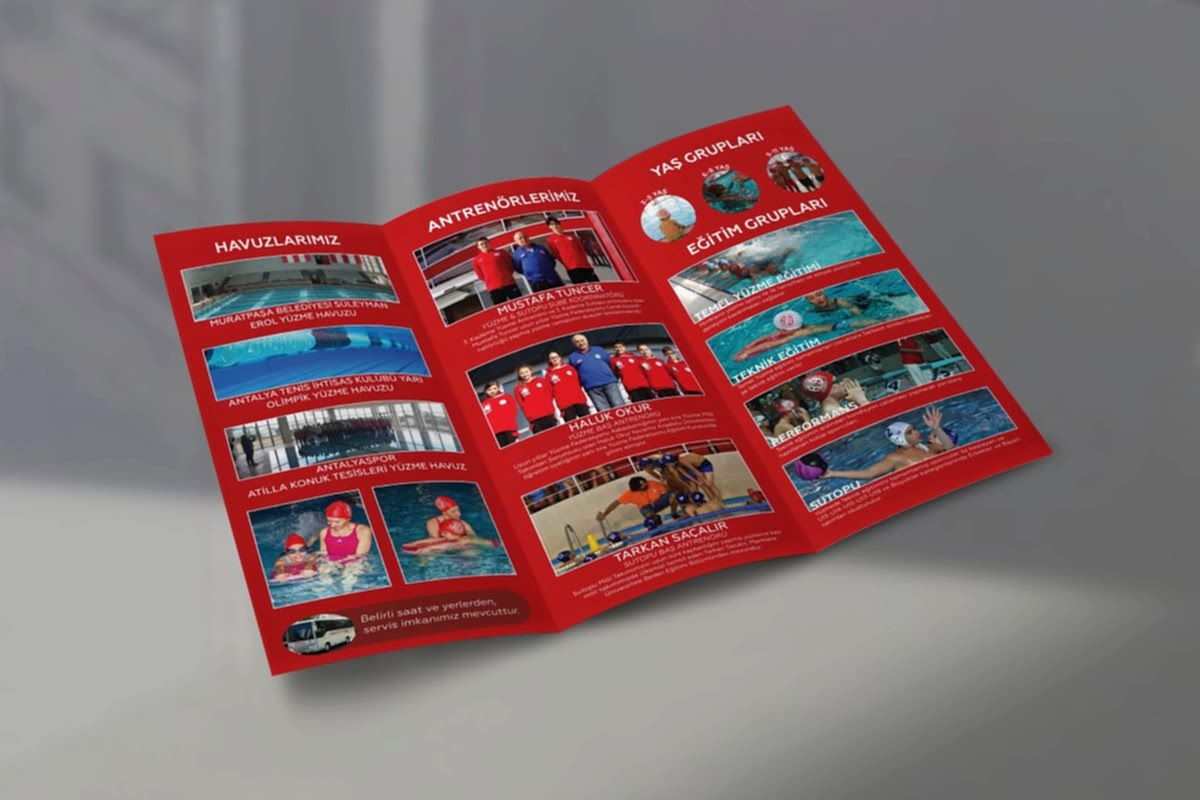 Antalyaspor Spor Okulları İki Kıvrım Broşür Tasarımı 244
