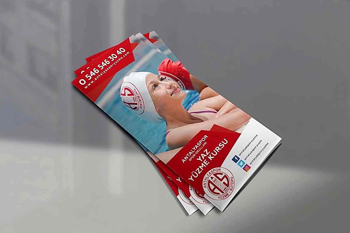 Antalyaspor Spor Okulları İki Kıvrım Broşür Tasarımı 242