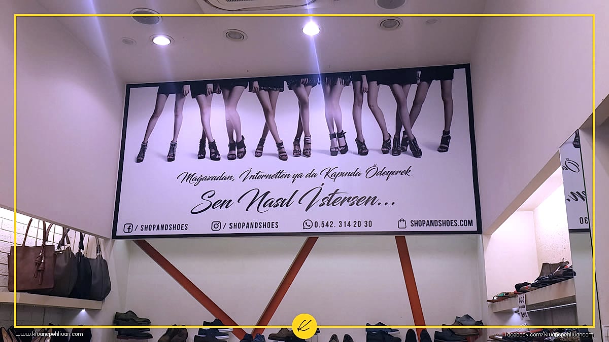 Shop & Shoes Mağaza Üst Duvar Kaplama Tasarımı 248