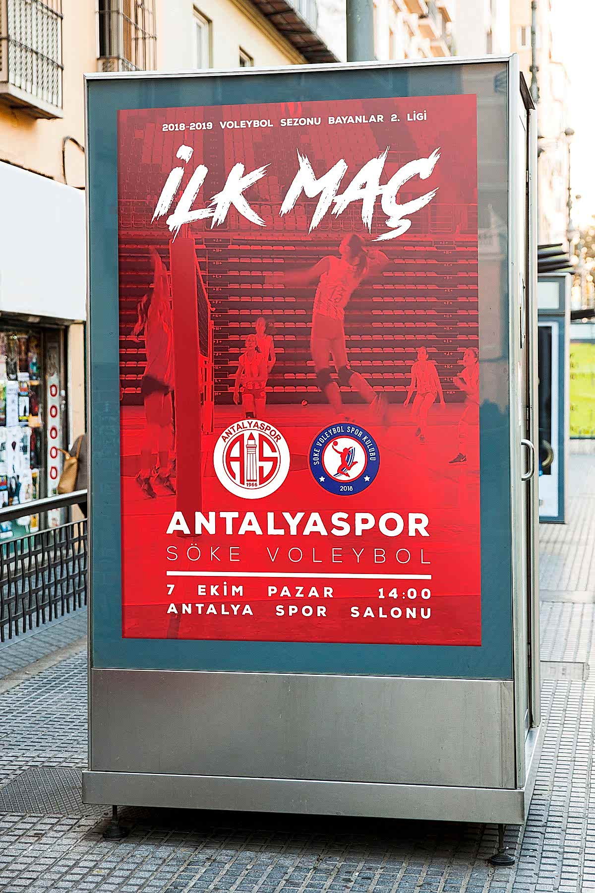 Antalyaspor Voleybol Maç Günü Afiş Tasarımı 266