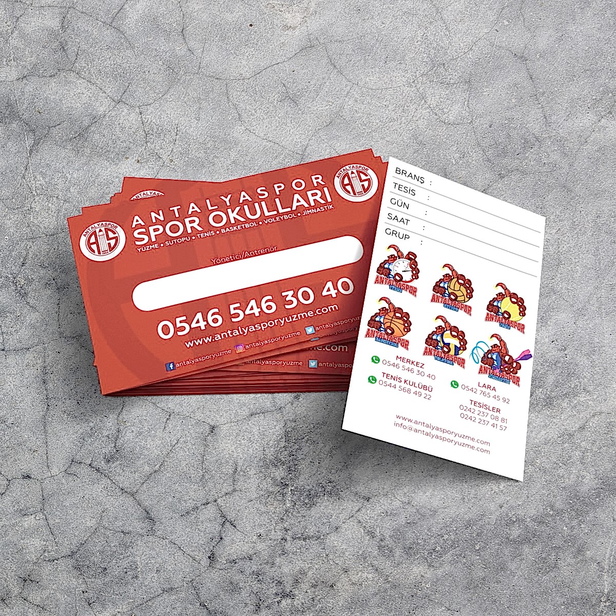 Antalyaspor Spor Okulları Kartvizit Tasarımı 245